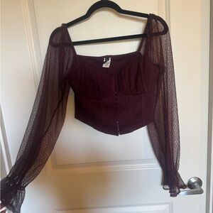 Windsor crop top corset